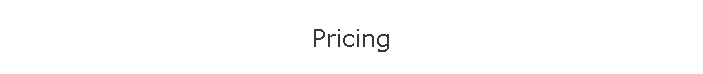 Pricing